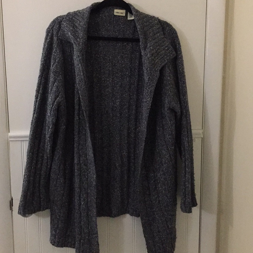 🌬Cherokee | Grey Cable Knit Cardigan🌬